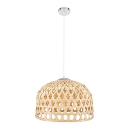 Φωτιστικό Οροφής Mangea 00716 1xΕ27 Φ50x34cm Brown GloboStar