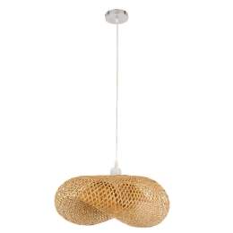 Φωτιστικό Οροφής Mexico 00719 1xΕ27 65x46x30cm Beige GloboStar