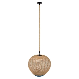 Φωτιστικό Οροφής Simon 00727 1xΕ27 Φ50x47cm Beige-Blue GloboStar