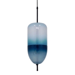 Φωτιστικό Οροφής Teardrop 01504 3xG4 Φ20x65cm Turquoise Clear GloboStar