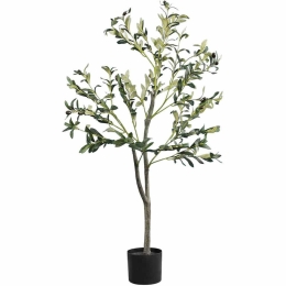 Τεχνητό Δέντρο Olive Tree 20053 Φ70x120cm Green-Brown Globostar Πολυαιθυλένιο,Ύφασμα