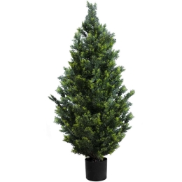 Τεχνητό Δέντρο Cypressus Leylandii 20154 Φ60x120cm Beige-Green GloboStar Πολυαιθυλένιο,Ξύλο