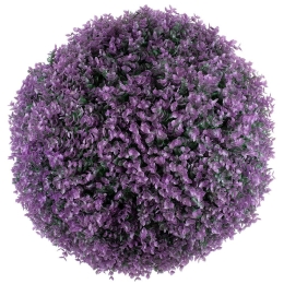 Τεχνητό Φυτό Θάμνος Πυξάρι 78523 Φ56cm Green-Purple GloboStar Πλαστικό