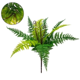 Τεχνητό Κλαδί-Φυτό Άγρια Φτέρη 78258 60x60x40cm Green GloboStar Polyester,Πλαστικό