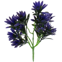 Διακοσμητικό Μπουκέτο Purple Maki 78282 28cm Purple GloboStar Πλαστικό, Ύφασμα