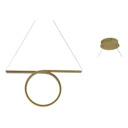 Φωτιστικό Οροφής - Ράγα Led HM98LEDP64BR 32W 3000K 1920lm 64Χ17ΧΗ120 Brass Aca Decor Αλουμίνιο