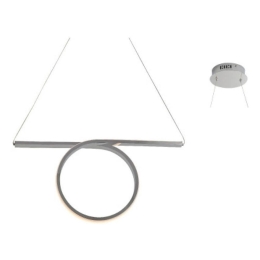Φωτιστικό Οροφής - Ράγα Led HM98LEDP64CH 32W 3000K 1920lm 64Χ17ΧΗ120 Chrome Aca Decor Αλουμίνιο