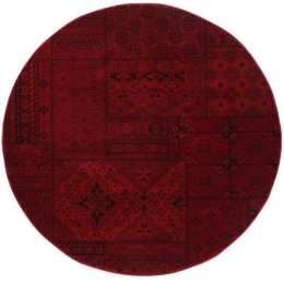 Χαλί Afgan 7675A Round Dark Red Royal Carpet 160X160 Round