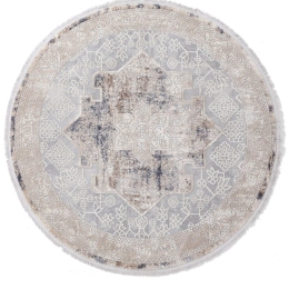 Χαλί Allure 17519 Round Beige-Grey Royal Carpet 160X160 Round