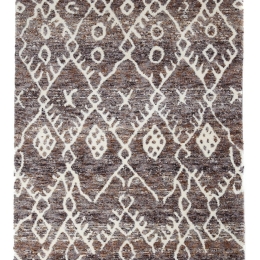 Χαλί Terra 5002/39 Round Brown-Dark Grey Royal Carpet 154X154cm Round