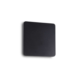 Φωτιστικό Τοίχου Cover Square 195766 15x15x50cm LED 9,5W 3000K Black Ideal Lux