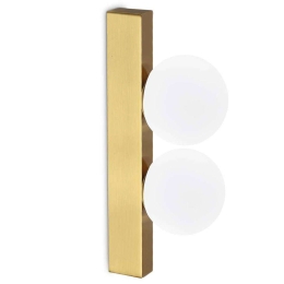 Φωτιστικό Τοίχου - Απλίκα Ping Pong 328287 6x9x18,3cm Led 500lm 6W 3000K Brass Ideal Lux
