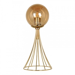 Επιτραπέζιο Φωτιστικό Chavi 216707 E27 20x20x40cm Gold Megapap Μέταλλο