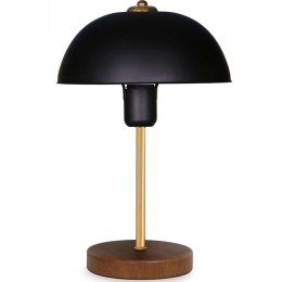 Φωτιστικό Επιτραπέζιο Stuart 0123701 23x12x38cm 1xE27 15W Multi-Black Megapap Μέταλλο,Mdf,Πλαστικό