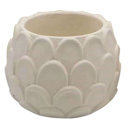 Κασπώ Λέπια 06-00-23447 Φ17,5x13,5cm Ecru Marhome Κεραμικό