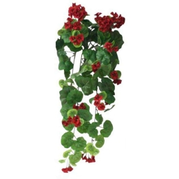 Τεχνητό Κρεμαστό Φυτό Βιγόνια 00-00-14543-1 75cm Green-Red Marhome Συνθετικό Υλικό