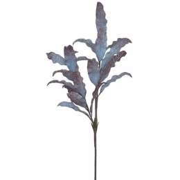 Τεχνητό Κλαδί Με Φύλλα 00-00-6133-3 50x95cm Blue-Bordo Marhome Foam