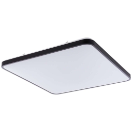 Φωτιστικό Οροφής - Πλαφονιέρα Agnes Square 8136 Led 64W 4000K 63,5X63,5cm Black Nowodvorski Μέταλλο,Πλαστικό