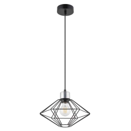 Φωτιστικό Οροφής Vario S 40551 28x28x80cm 1xE27 60W Black-Silver Sigma Lighting