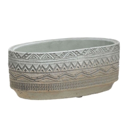 Κασπώ Τσιμεντένιο 3-70-259-0059 22x12x9cm Grey-Beige Inart Τσιμέντο