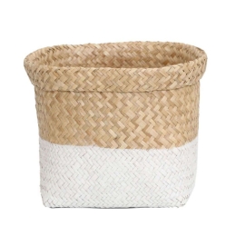 Καλάθι Tasmania 0510011 S (24/18x18x18) Natural-White  Soulworks Seagrass
