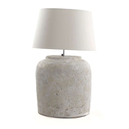 Φωτιστικό Επιτραπέζιο Zimp 0630001 (40x40x45cm) White Clay/Terra Soulworks Πηλός