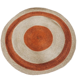Χαλί Γιούτας 00.02.23154 Natural-Terracotta 120X120cm Round