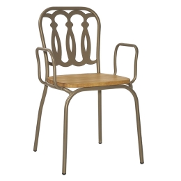 Καρέκλα Talia-3/P-W 02-00-0905 53x54x88cm Cappuccino-Oak