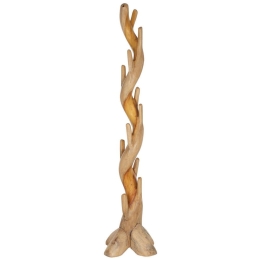 Καλόγερος HM9366 40x40x200cm Από Μασίφ Ξύλο Suar Natural Ξύλο