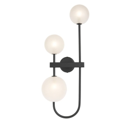Φωτιστικό Τοίχου 01481 3xG9 67x30cm Black Luma