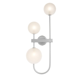 Φωτιστικό Τοίχου 01481 3xG9 67x30cm Silver Luma
