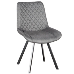 Καρέκλα Μεταλλική Alesia S 11.1310 53x61x52-86cm Grey Zita Plus