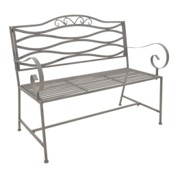 Παγκάκι 2 Θέσεων Benko 137-000008 114x45x95cm Bronze Διθέσιος