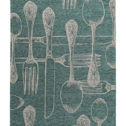 Χαλί Canvas 1344 G Green-White Royal Carpet 75X250cm Chenille