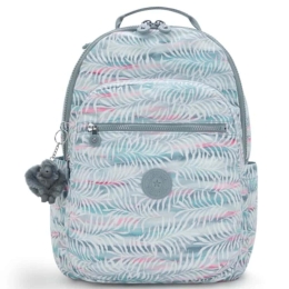 Σακίδιο Πλάτης Με Θέση Laptop 15" Seoul Palmtree Leaves I6269-3QN 44x35x20,5cm 27lt Multi Kipling