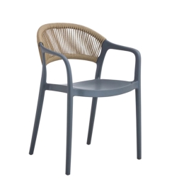 Πολυθρόνα Bery 21.0046 57x54x81cm Dark Grey Zita Plus