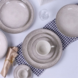 Φλυτζάνι Καφέ Με Πιατάκι Pantera 25.092.17 100ml Beige Cryspo Πορσελάνη
