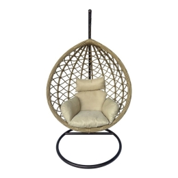 Κρεμαστή Φωλιά Lyere 368-000001 120x108x195cm Brown-Beige
