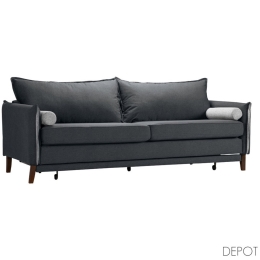 Καναπές-Κρεβάτι Commodo 71-0037 Τριθέσιος 230x81x88cm Anthracite-Grey