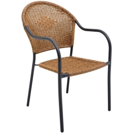 Πολυθρόνα 410-125-318 65x54x87cm Brown-Grey