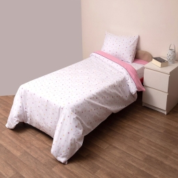 Κουβερλί Βρεφικό Ίκαρος Pink Viopros Κούνιας 120x160cm 100% Βαμβάκι