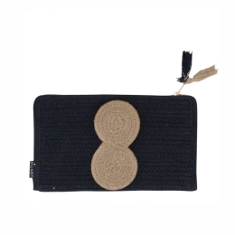 Τσαντάκι - Νεσεσέρ Purse 251 (30X18) Black-Natural Kentia
