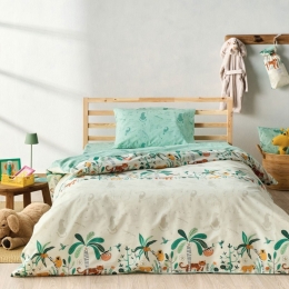 Μαξιλαροθήκες Παιδικές Selva A (Σετ 2τμχ) Mint Kentia 50Χ70 100% Βαμβάκι