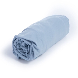 Σεντόνι Jersey Με Λάστιχο Light Blue Nef-Nef Homeware Μονό 100x230cm 100% Βαμβάκι