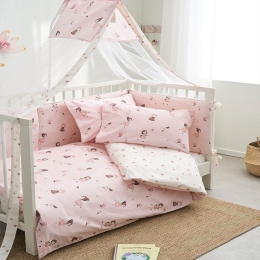 Κουβερλί Βρεφικό Fairy Pink Vesta Home 120x160cm 100% Βαμβάκι