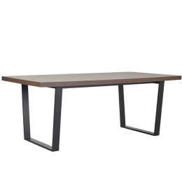 Τραπέζι Ville 02-0666 200x100x76 Black-Walnut