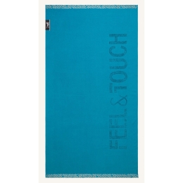 Πετσέτα Θαλάσσης Sunny Oceano Feel & Touch Θαλάσσης 90x180cm 100% Βαμβάκι