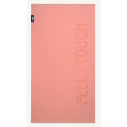 Πετσέτα Θαλάσσης Sunny Papaya Feel & Touch Θαλάσσης 90x180cm 100% Βαμβάκι