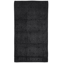 Πετσέτα Θαλάσσης Icon Black Feel & Touch Θαλάσσης 90x170cm Polyester-Polyamide