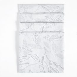 Πετσέτες Φαγητού Florelia (Σετ 4τμχ) 42x42 Grey Nima 42x42cm Βαμβάκι-Πολυέστερ